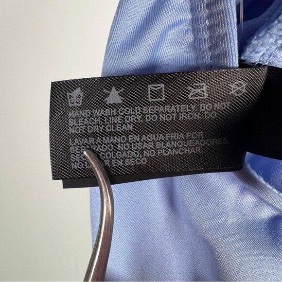 NWT Hurley Light Blue One Piece Swimsuit Front Logo Ruched Sides HURN23017 Sz L - Picture 13 of 14